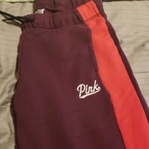Pink sweat pants
